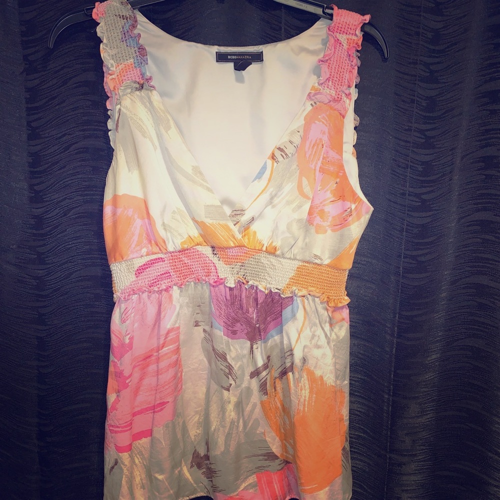 BCBG MAXAZRIA Silk blouse, multi color